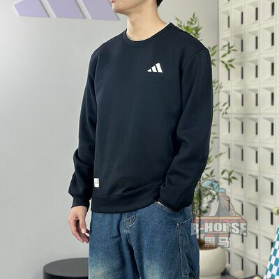 阿迪达斯男士卫衣宽松运动套头衫