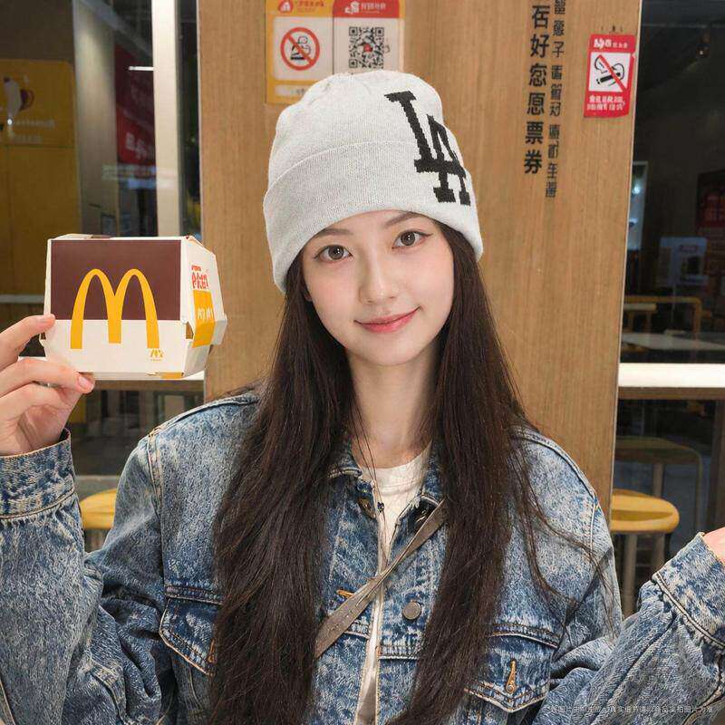 MLB冬季男女绒线护耳保暖运动帽