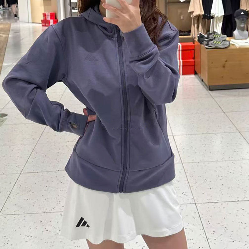阿迪达斯女款2026新款连帽夹克