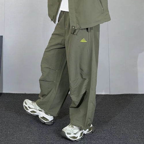阿迪达斯三叶草男速干工装伞兵裤