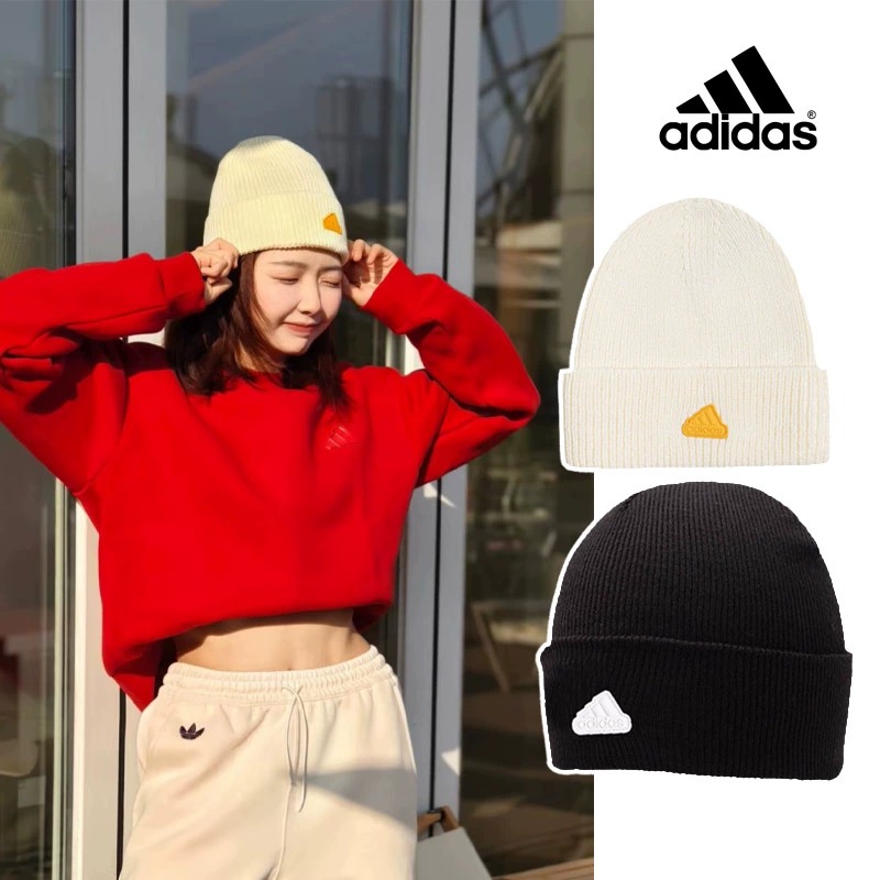 Adidas阿迪达斯冷帽男女款冬跑步户外登山运动针织毛钱帽子JW1627
