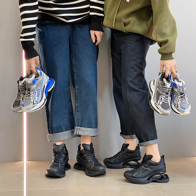 巴黎弹簧鞋女2025新款增高厚底