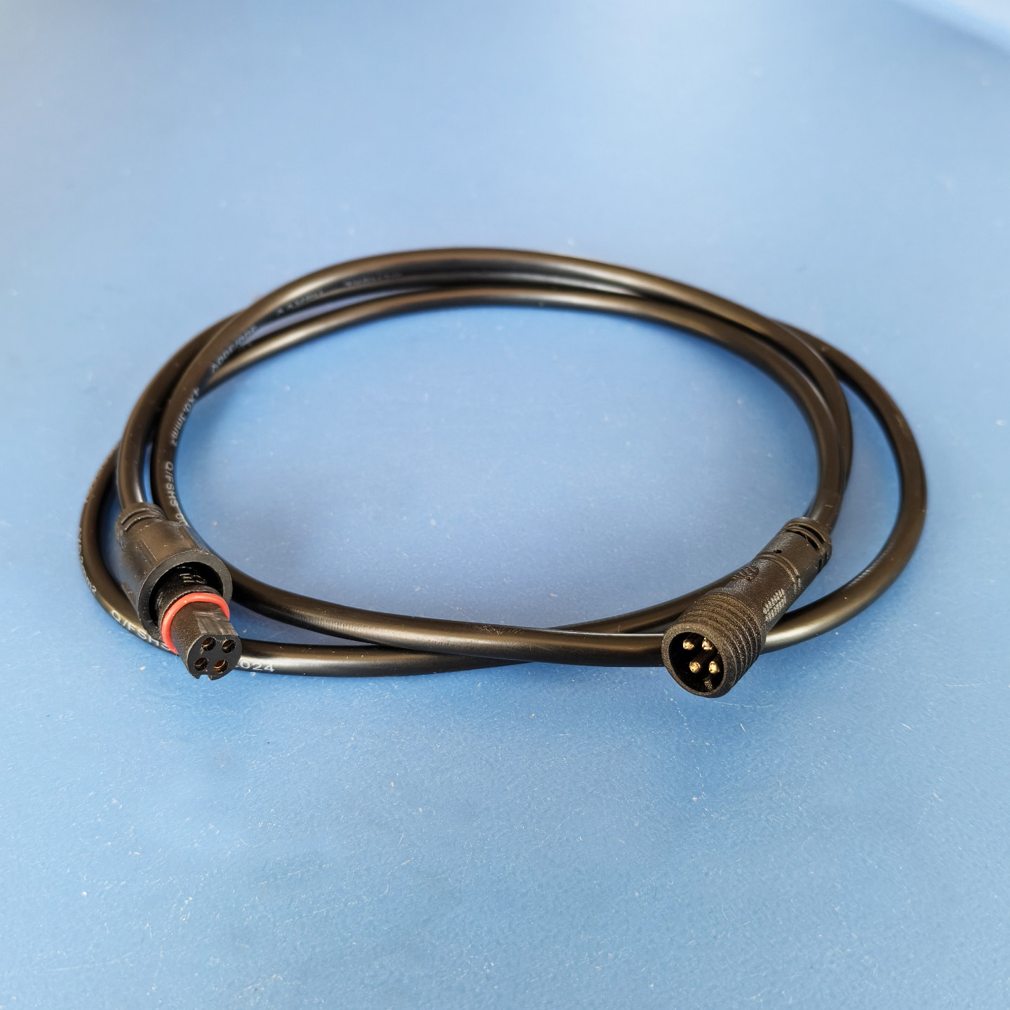 美的净水器水龙头四针插头信号加长线净水机四芯公母头延长线白泽