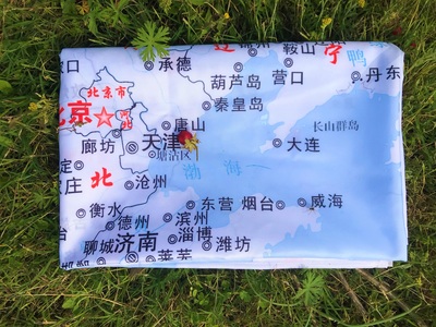 布艺地图旅行纪念打卡网红邮戳