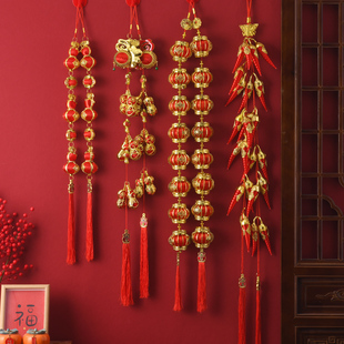 灯笼串挂饰室内外防水连串灯笼挂件新年乔迁结婚场景布置喜庆装饰