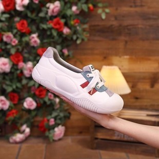 软底防滑皮面休闲轻便百搭女鞋 2025年新款 春秋孕妇专用平底运动鞋