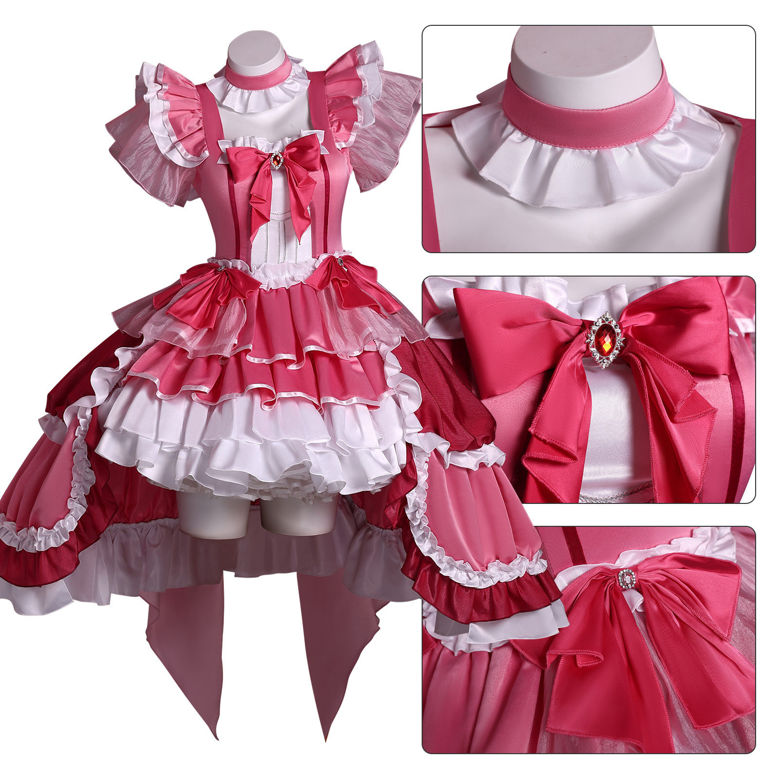 佐仓杏子cos 魔法少女小圆cosplay手游lo裙新图裙子二次元 cos服