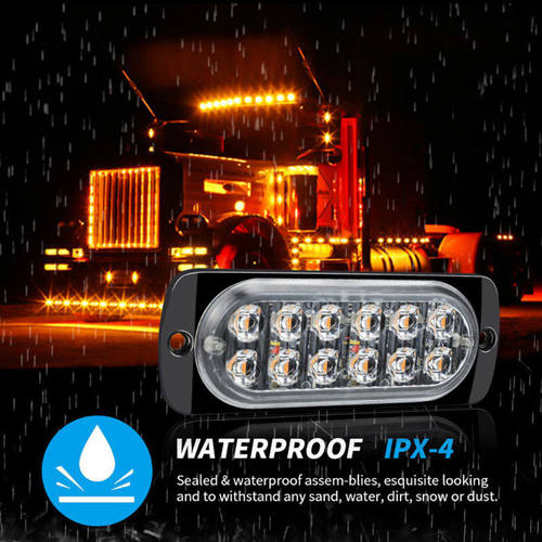 飞机爆闪灯电动摩托车防追尾接线款led改装饰汽车中网警示闪光灯