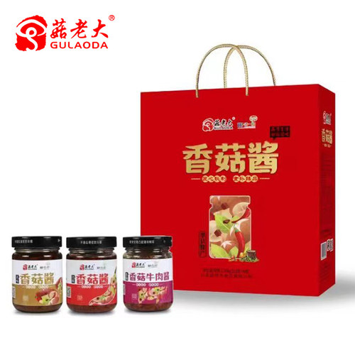 菇老大香菇酱下饭酱菜拌饭辣椒酱