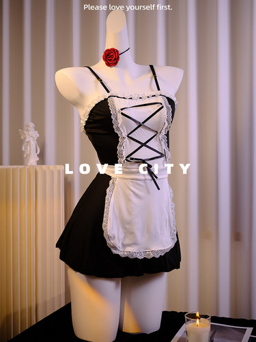 LOVECITY「温柔女仆」性感女仆制服cos睡衣套装纯欲大码内衣