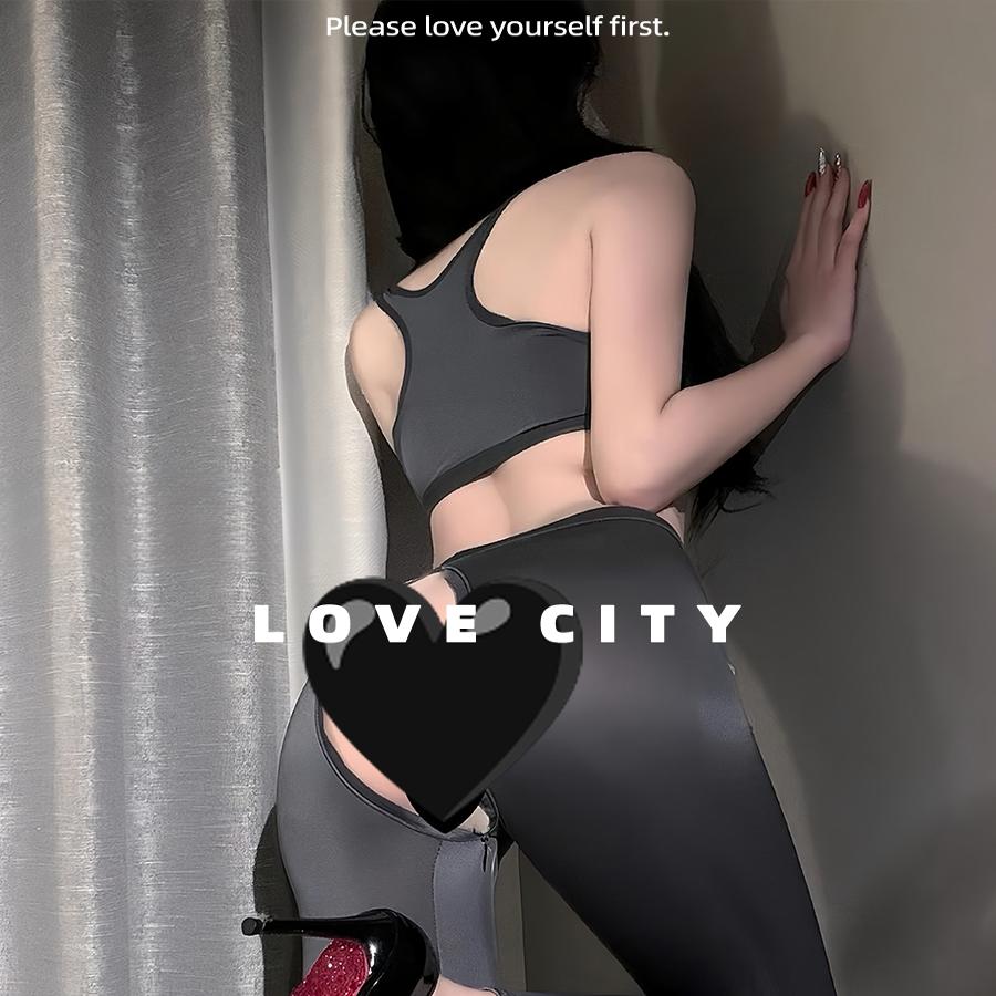 LOVECITY「瑜伽老师」性感弹力小胸瑜伽裤文胸套装辣妹内衣K