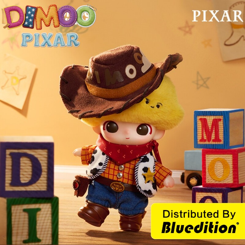 POPMART泡泡玛特DIMOO WORLD x PIXAR皮克斯联名搪胶毛绒挂件盲盒 - 实物图