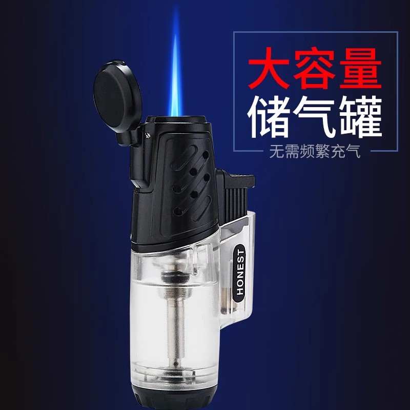 百诚防风打火机耐用可充气直冲男士创意焊枪个性雪茄艾灸专用火机