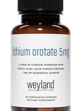 美国代购Lithium Orotate - 5mg of Elemental Lithium per Veget