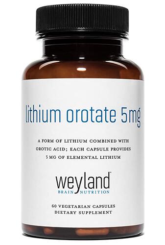 Lithium Orotate 5mg of Elemental Lithium per Veget