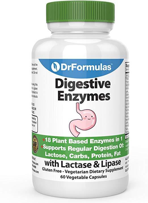美国代购DrFormulas Digestive Enzymes for Bloating Relief, Ga