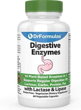 美国代购DrFormulas Digestive Enzymes for Bloating Relief, Ga