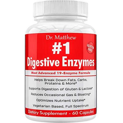 Enzymes for Digestion with Lactase Lipase Amylase Bromelain