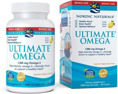 美国代购Nordic Naturals Ultimate Omega, Lemon Flavor - 90 So