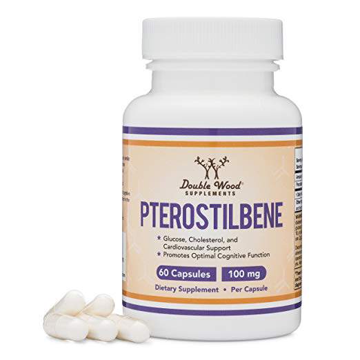 Pterostilbene 100mg Capsules (Third Party Tested) Made in Th