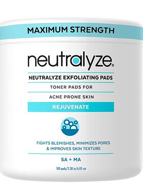 美国代购Neutralyze Exfoliating Pads (100 Pads) - Maximum Str