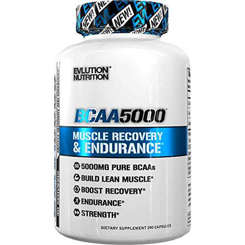 Evlution Nutrition BCAA5000, Branched Chain Amino Acids, Mus