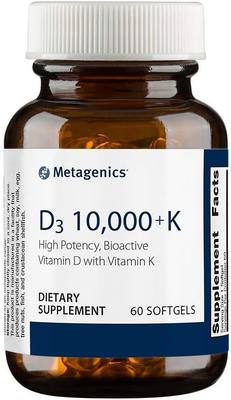 美国代购Metagenics Vitamin D3 10,000 IU with Vitamin K2 - Vi