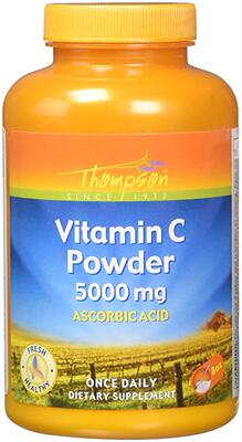 Thompson Vitamin C Powder | 5000mg100% Pure Ascorbic Acid