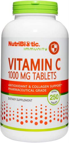 NutriBiotic Vitamin C 1000 Mg 250 Count Tablets