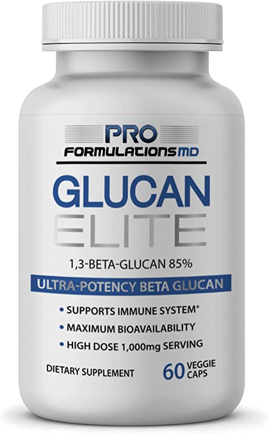 美国代购Glucan Elite – 85% Beta 1,3D Glucan 500mg - 60 vcap