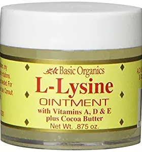美国代购Basic Organics L-Lysine Lip Ointment, 0.875 oz