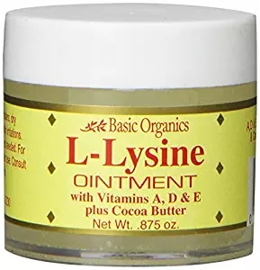 美国代购Basic Organics L-Lysine Lip Ointment, 0.875 oz