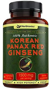 Red Panax Ginseng High Supplement Korean 1500mg Strength