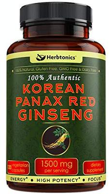 High Strength Korean Red Panax Ginseng 1500mg Supplement -12