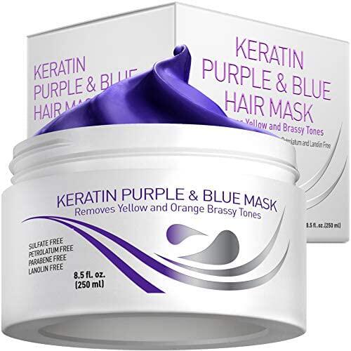美国代购Vitamins Keratin Purple Hair Mask - Violet Blue Prot