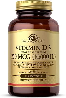 代购Solgar Vitamin D3 (Cholecalciferol) 250 MCG (10,000 IU),