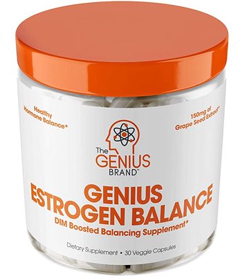 Genius Estrogen Balance – DIM Supplement w/Grape Seed Extra