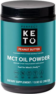 美国代购Perfect Keto MCT Oil C8 Powder, Coconut Medium Chain
