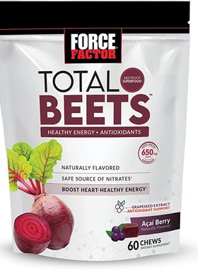 Total Beets Soft Chews with Beetroot, Nitrates, L-Ci