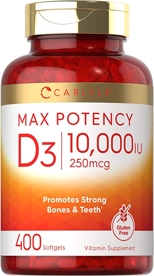 Vitamin D 10000 IU 400 Softgels | Value Size | Max Potency |