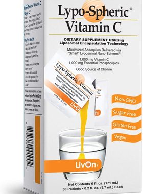 美国代购Lypo-Spheric Vitamin C  0.2 fl oz.30 Packets