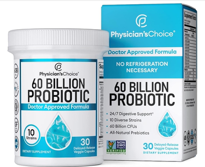 美国代购Physician's CHOICE Probiotics 60 Billion CFU - 10 St