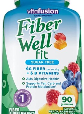 Vitafusion Fiber Well Fit Gummies Supplement, 90 Cou