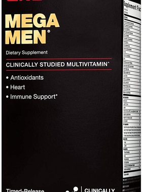 美国代购GNC Mega Men Multivitamin for Men, 180 Count, Antiox