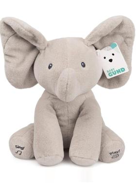 美国代购Baby GUND Animated Flappy the Elephant Stuffed Anima