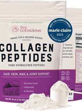 美国代购Live Conscious Collagen Peptides Powder Unflavored H