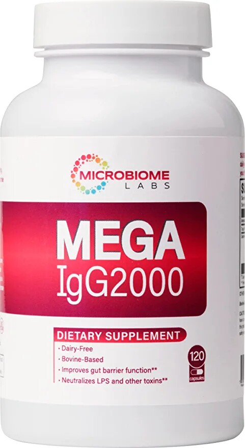 美国代购Microbiome Labs Mega IgG2000 - Dairy-Free Bovine Ser - 实物图