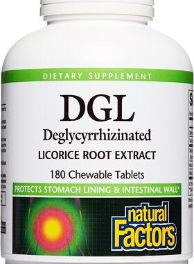 美国代购Natural Factors, Chewable DGL 400 mg, Licorice Extra