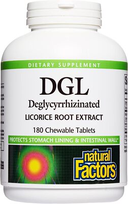 美国代购Natural Factors, Chewable DGL 400 mg, Licorice Extra