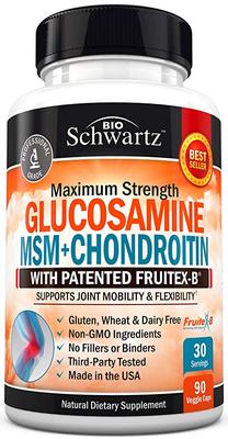 美国代购Glucosamine Chondroitin MSM Turmeric for Hip, Joint